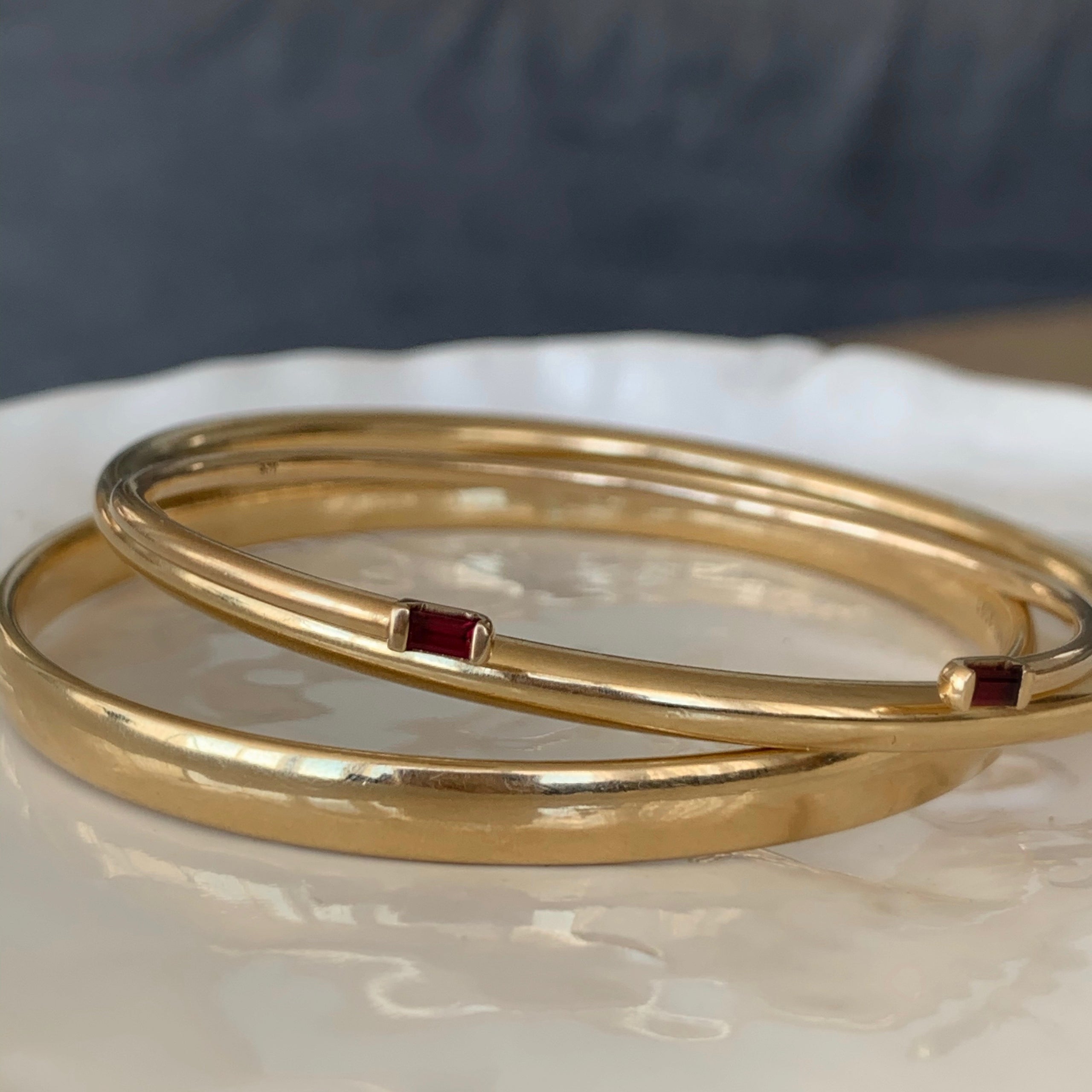 Handmade deals gold bangles