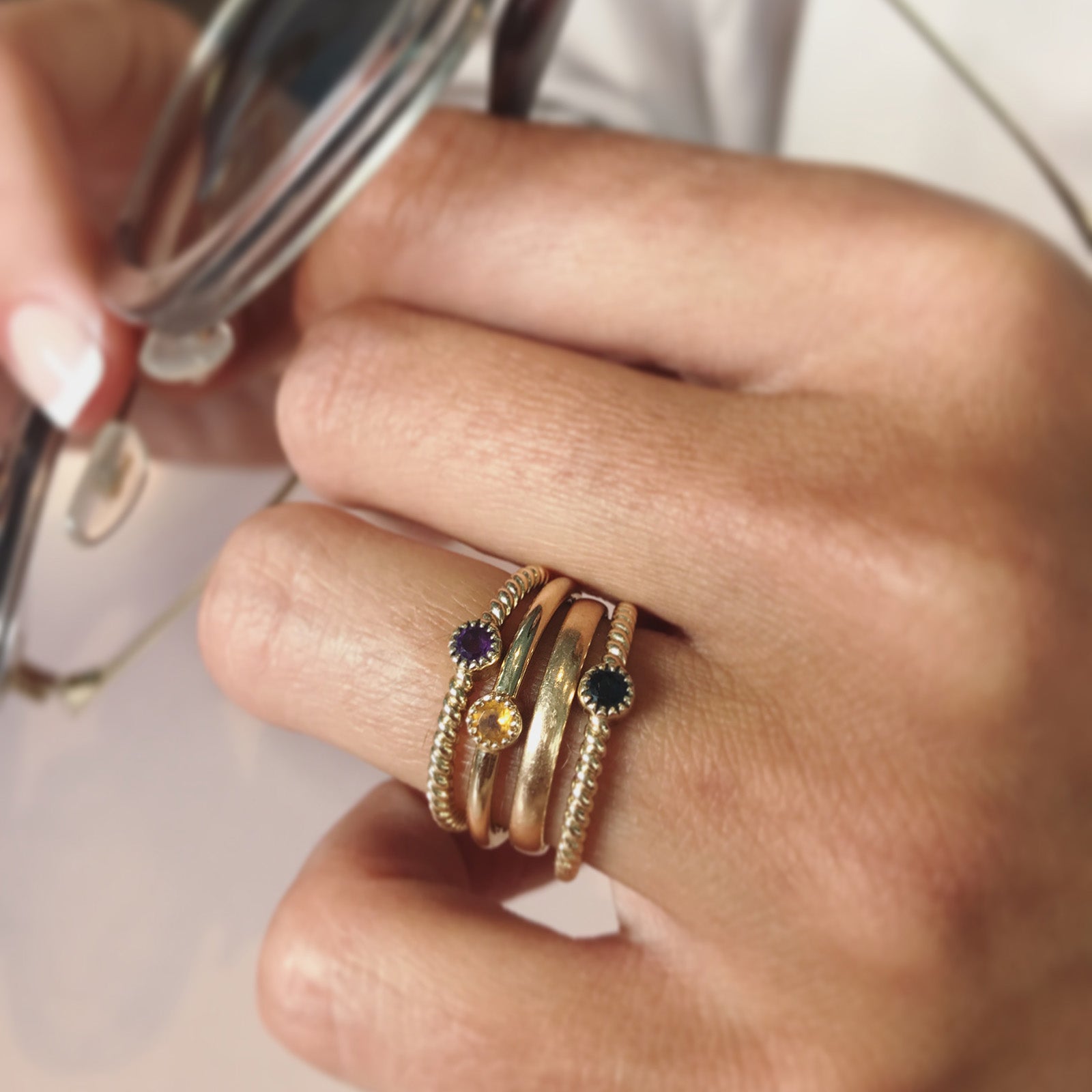 My World Stacking Rings